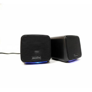 CORNETAS SPIDERTEC USB 2.0 NEGRO LUCES LED RGB